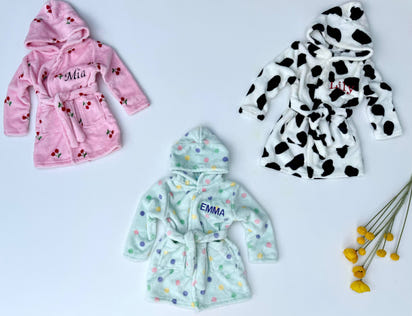 Personalised Embroidered Baby Robe