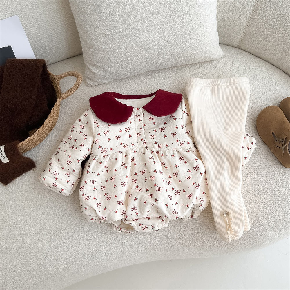 Red Bows Romper