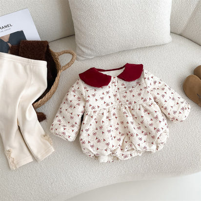 Red Bows Romper