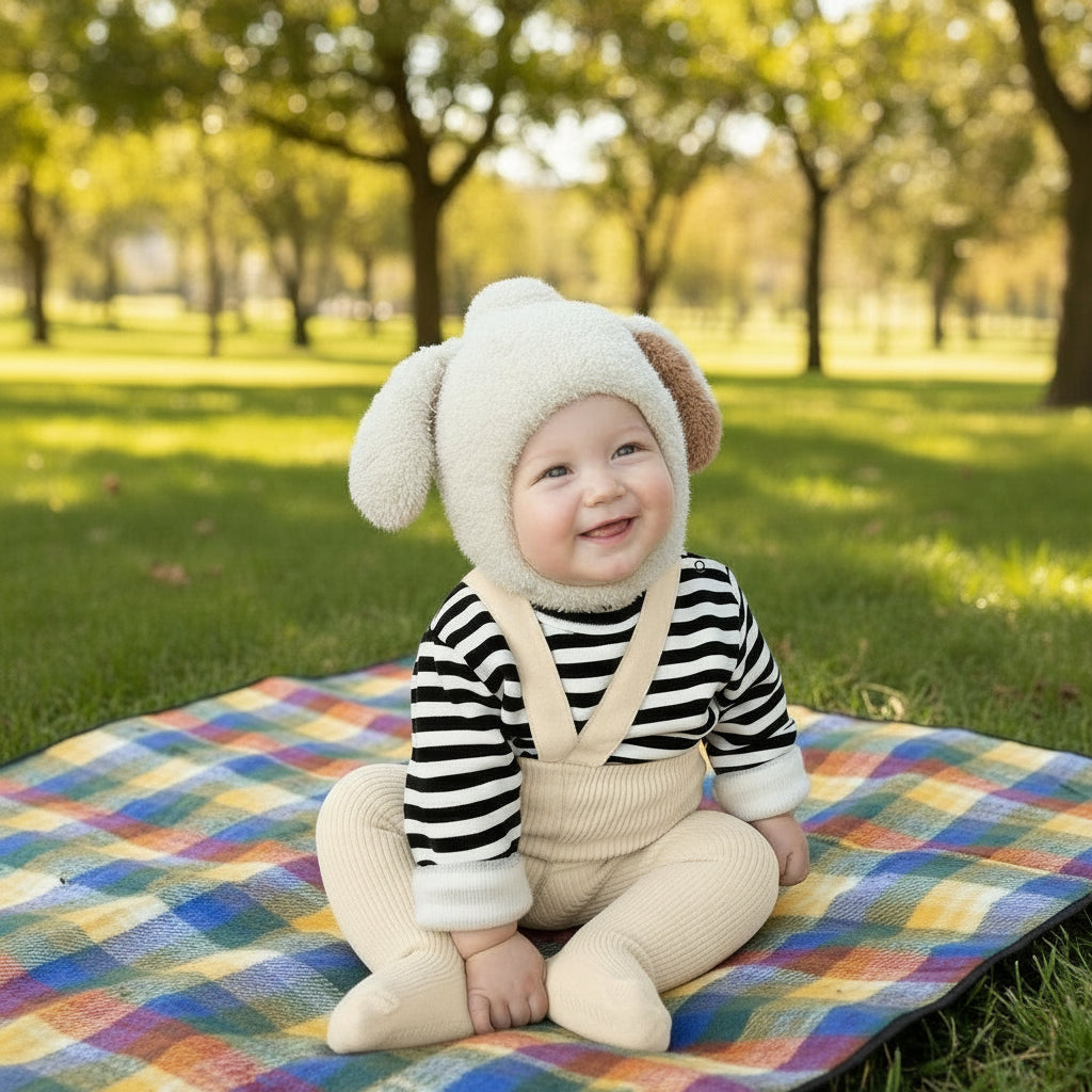 Warm Baby Rabbit Ears Hat