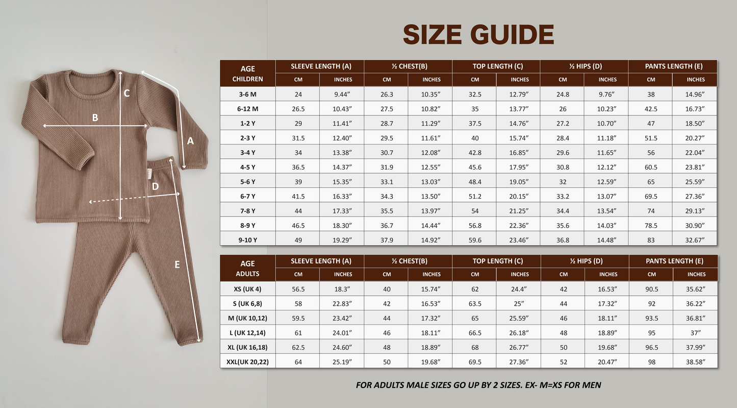 Adult Unisex Ribbed Loungewear and Matching Pajamas/Pyjamas (Claret Red)