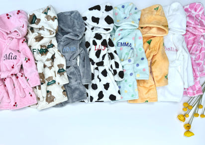 Personalised Embroidered Baby Robe