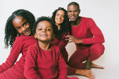 Adult Unisex Ribbed Loungewear and Matching Pajamas/Pyjamas (Claret Red)