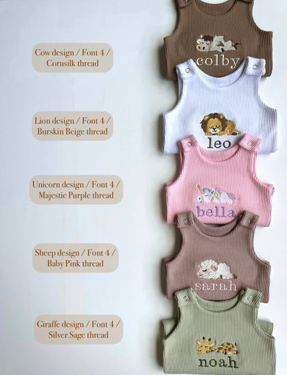 Personalised Animal Dungarees