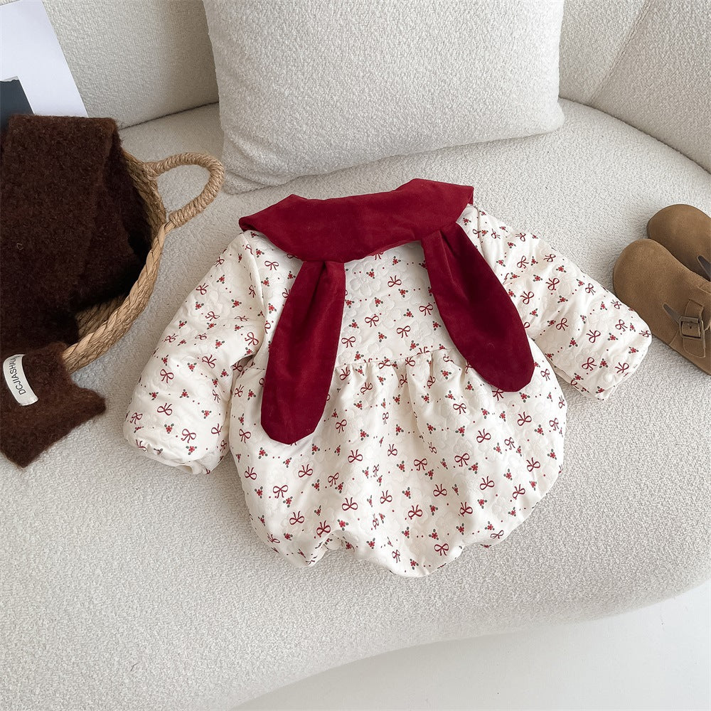 Red Bows Romper