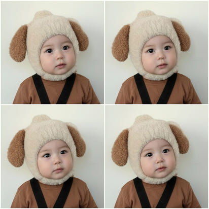 Warm Baby Rabbit Ears Hat