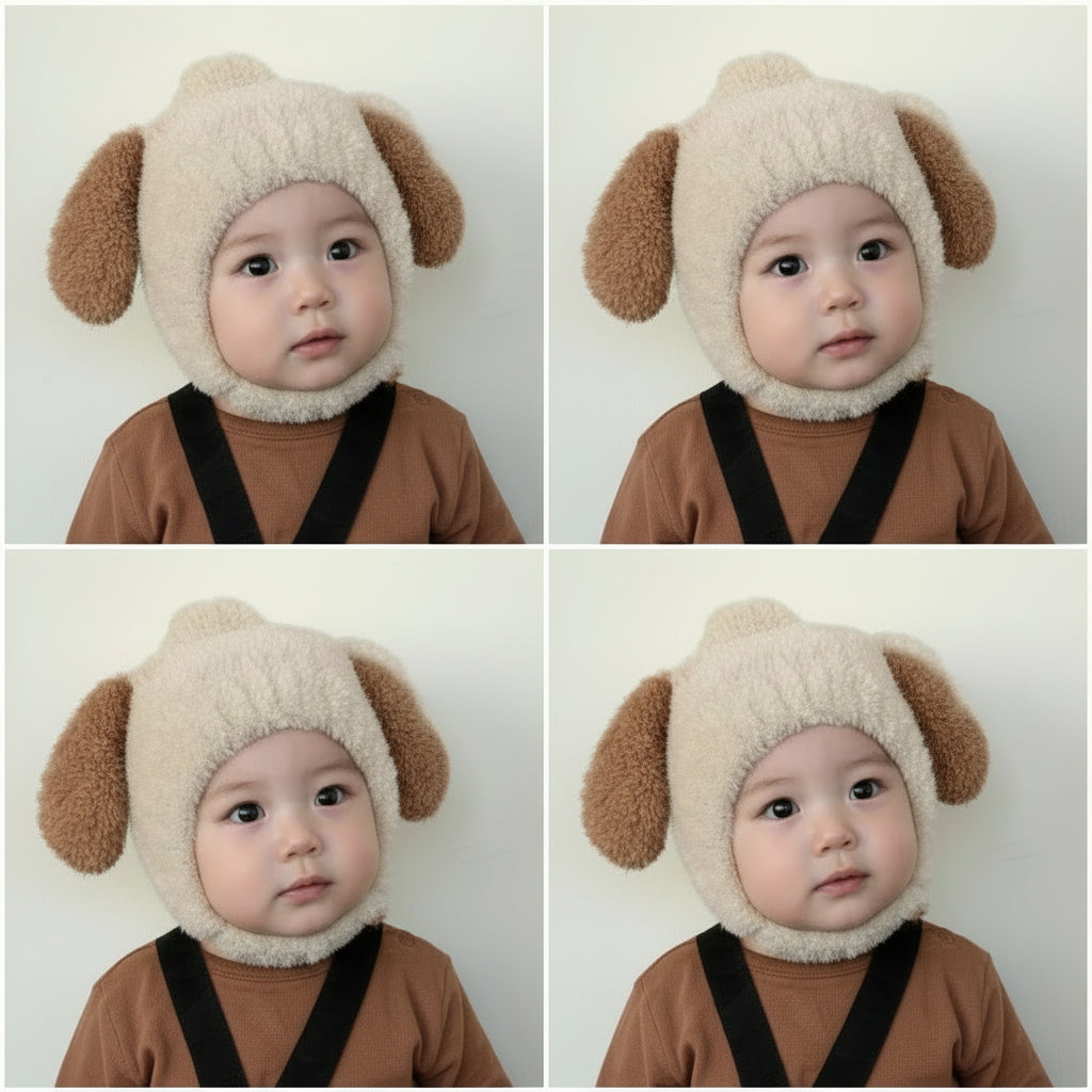 Warm Baby Rabbit Ears Hat