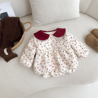 Red Bows Romper