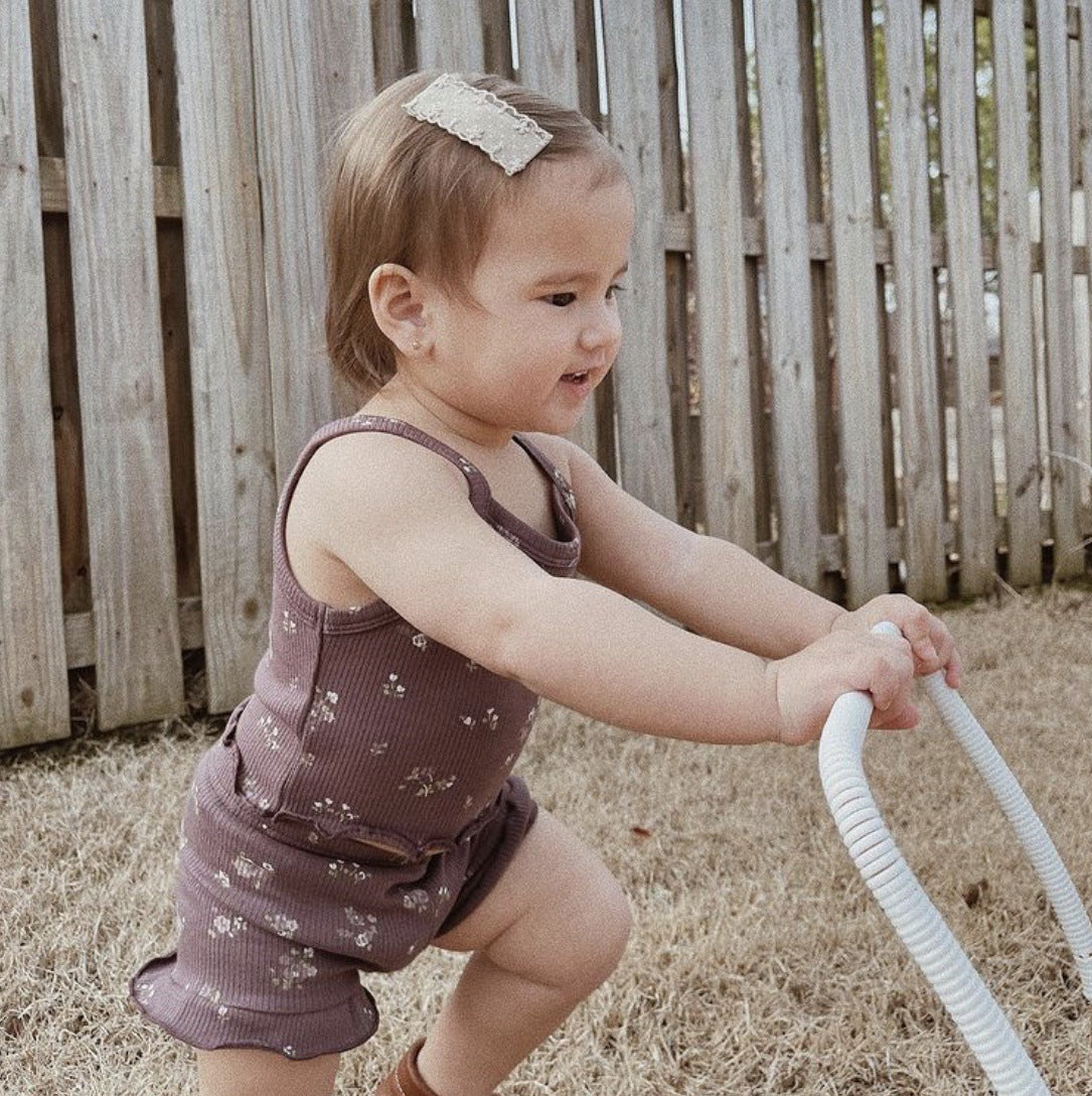 Purple Nordic Floral Mix and Match Sets - Organic Cotton