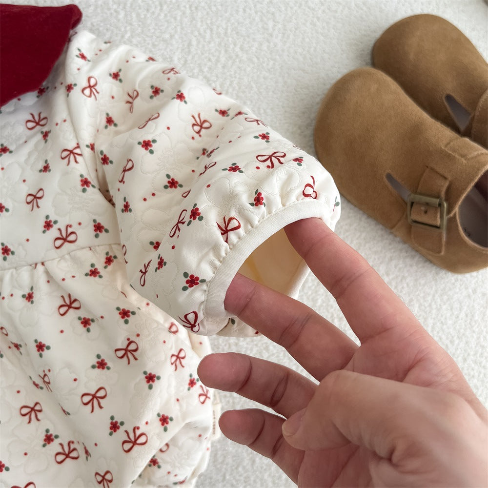 Red Bows Romper
