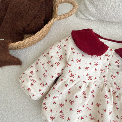 Red Bows Romper
