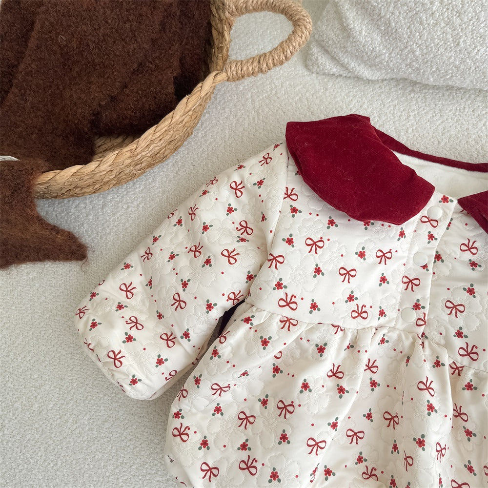 Red Bows Romper