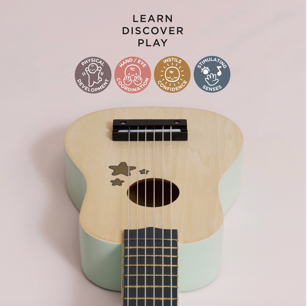 Wooden Guitar Toy Instrument