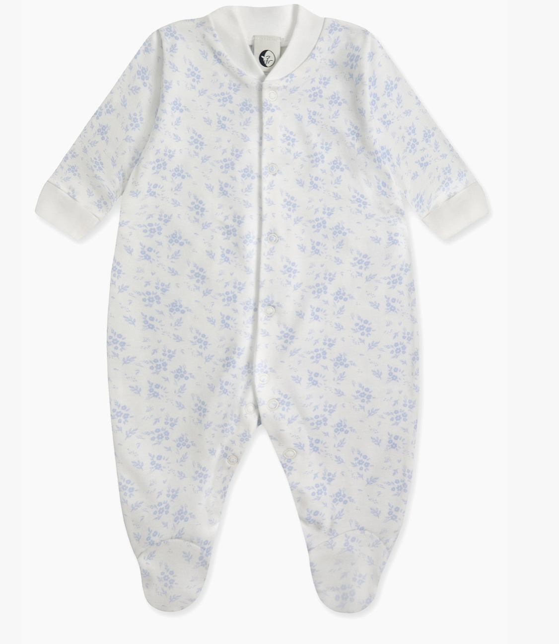 Sleepy Doe | 100% Organic Cotton Baby Sleepsuit | Ditsy Mist