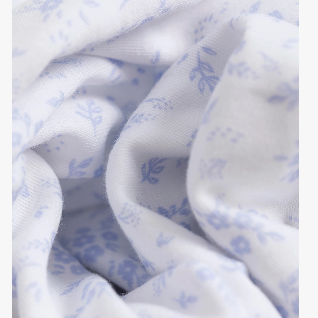 Sleepy Doe | 100% Organic Cotton Baby Sleepsuit | Ditsy Mist