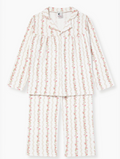 Sleep Doe | Girls Blouse & Wide Trouser Set | Floral Stripe