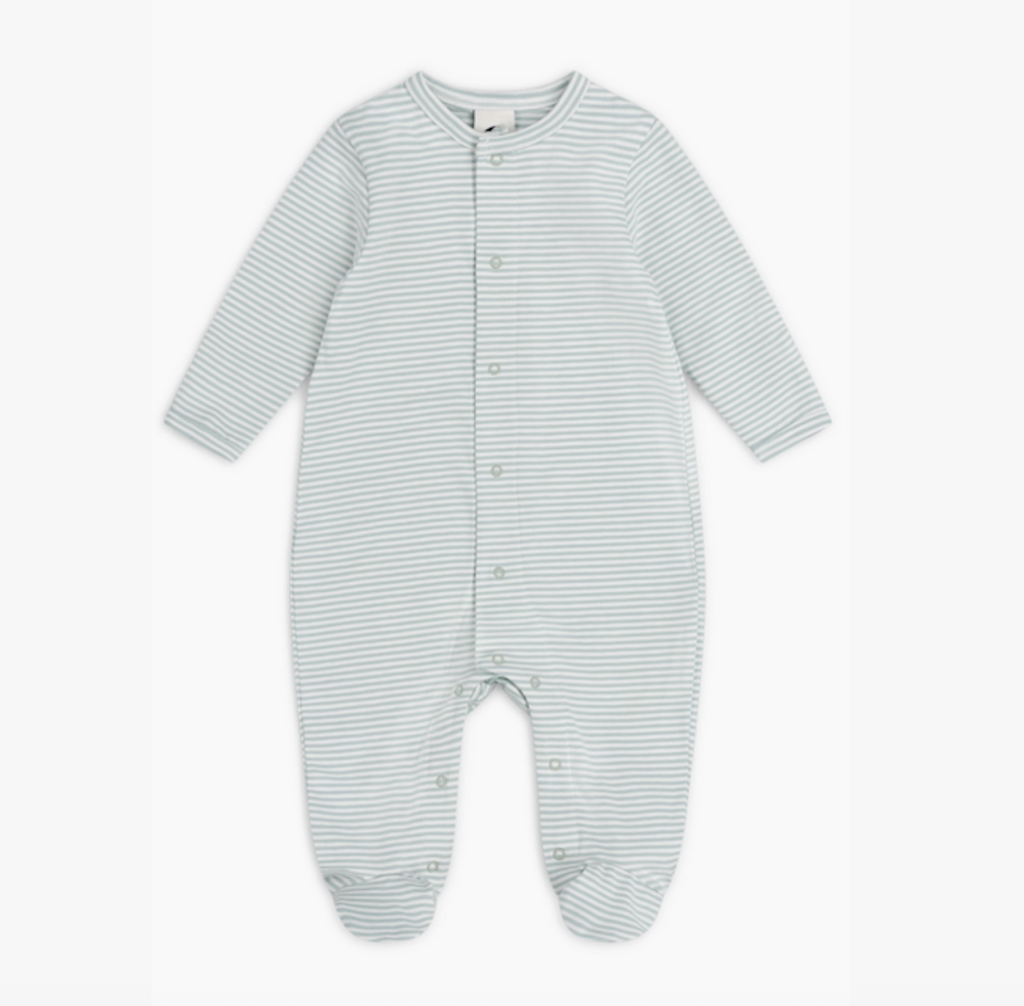 Sleepy Doe | Striped Baby Sleepsuit