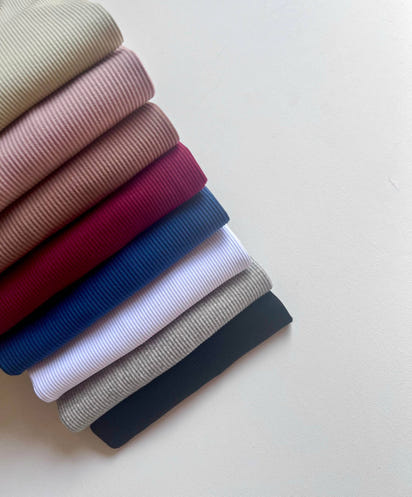 Adult Unisex Ribbed Loungewear and Matching Pajamas/Pyjamas (Claret Red)